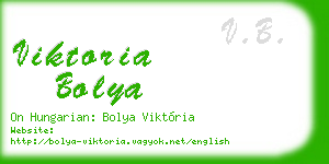 viktoria bolya business card